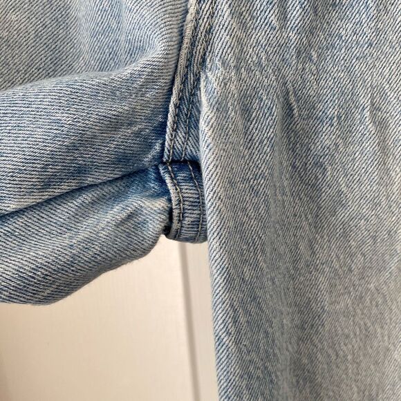 Rollas Original High Rise Straight‎ Jeans Distressed Light Wash Size 25 - Picture 4 of 9